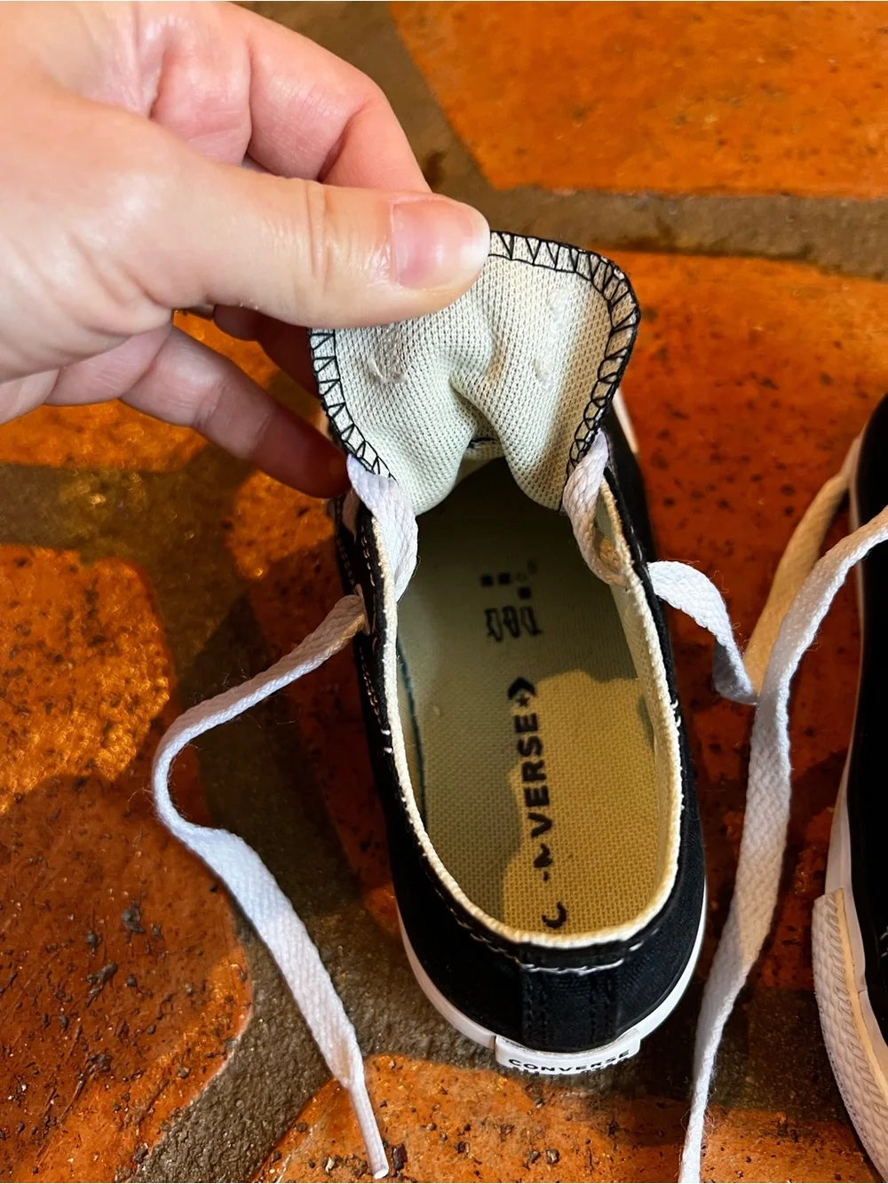 Converse Kids Black Low-Top Sneakers with White Accents